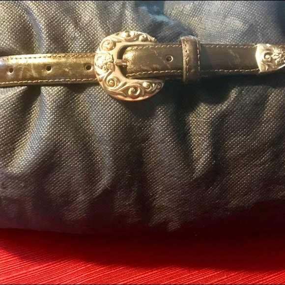 Annabella Beautiful Brown Leather Belt w/Silver - Picture 2 of 6